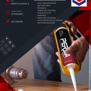 چسب سمیلار سیلیکون حاوی اکریلیک PERSIA N800 پرشیا (کارتن 30عددی)