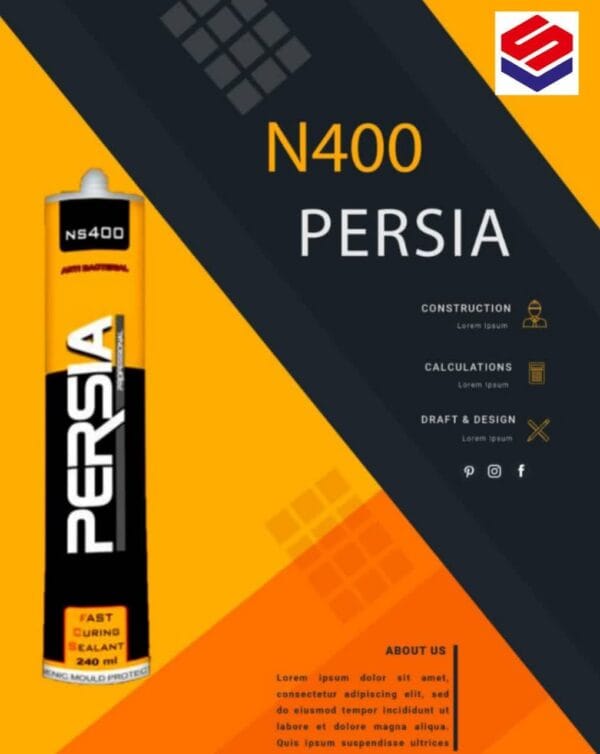 چسب سمیلار سیلیکون حاوی اکریلیک PERSIA N400 پرشیا (کارتن30عددی)
