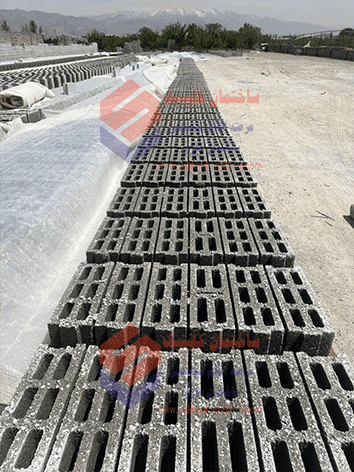 بلوک سیمانی سبک سه جداره عرض 15 (تمام اتوماتیک) استاندارد - تصویر 3